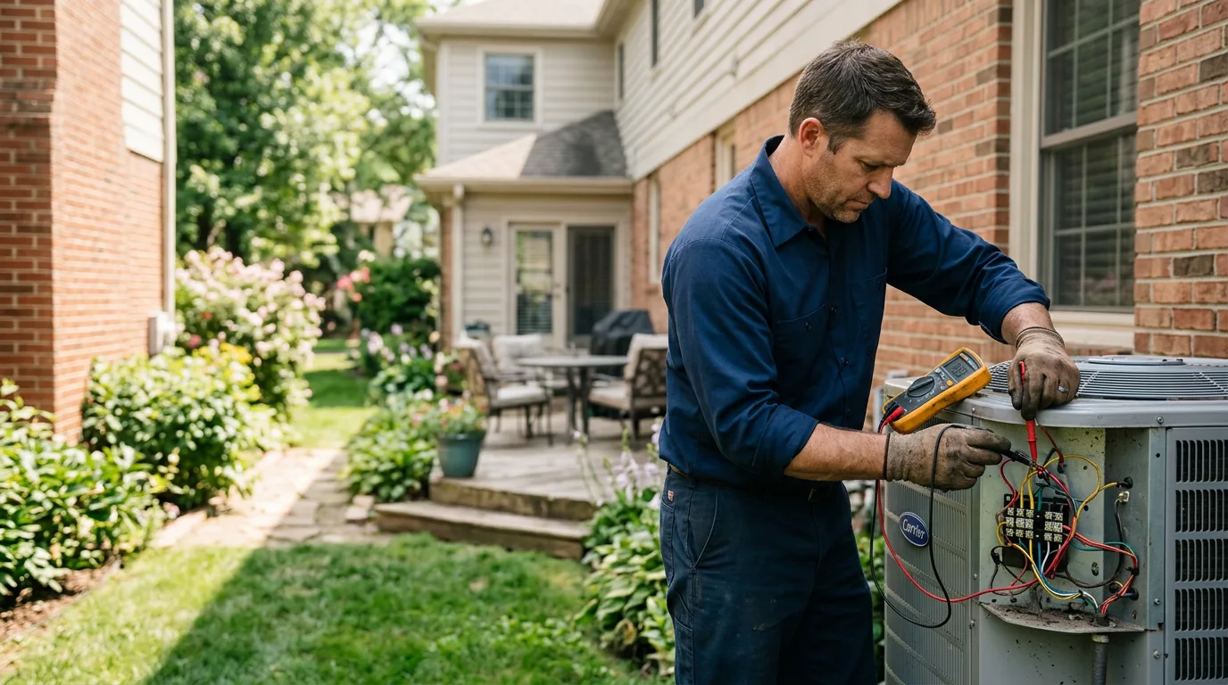 HVAC technician working near Gallitzin, PA